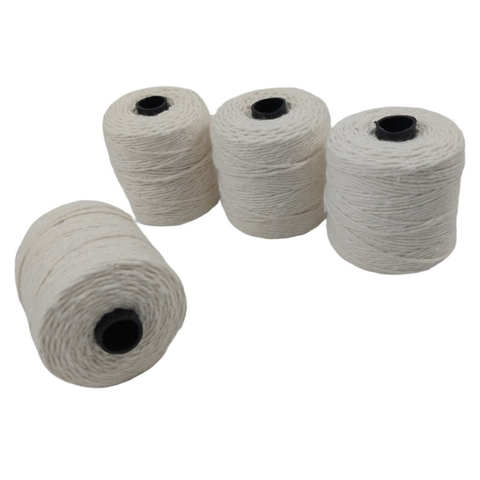 Barbante de Algodão 4/4 - 4 X 82m - Pacote com 4 Rolos