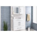 Ver imagem 1 de Gabinete Banheiro c/Espelho Atenas 65cm Branco MGM