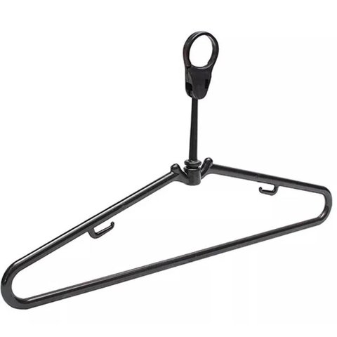 Kit 25 Cabides Antifurto Fixos Preto 44,5cm Cinquetti Hotel