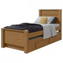 Ver imagem 2 de Cama de Solteiro Athenas com Auxiliar - Móveis Lopas