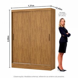 Guarda-roupa Belem 2 Portas de Correr 2 Gavetas - 3