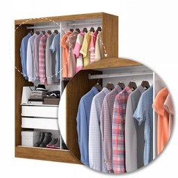 Guarda-roupa Belem 2 Portas de Correr 2 Gavetas - 5