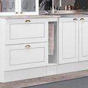 Ver imagem 5 de Armário Porta Toalha Americana Henn 20 Cm com Tampo Branco/calcare