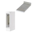 Ver imagem 2 de Armário Porta Toalha Americana Henn 20 Cm com Tampo Branco/calcare