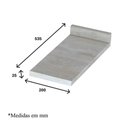 Ver imagem 7 de Armário Porta Toalha Americana Henn 20 Cm com Tampo Branco/calcare