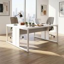Ver imagem 1 de Plataforma para Escritório 1,70m x 0,70m para 2 Pessoas MDP 170cm Branco F5 Office