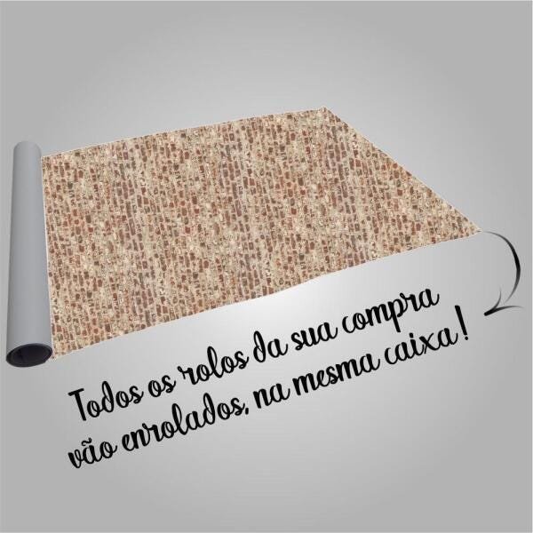 Papel De Parede Tijolinho 80 2,7M X 60Cm - 3