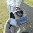 Ver imagem 5 de Mochila Bolsa Transporte Pet Cachorro Gato Animais Bolso Ventilado Ar Vista Panoramica Viagem Passei