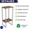 Suporte Bebedouro Galão Água Tampo de Mdf Metalon Reforçado Branco Estilo Industrial Cozinha - 7