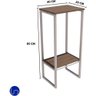 Suporte Bebedouro Galão Água Tampo de Mdf Metalon Reforçado Branco Estilo Industrial Cozinha - 3