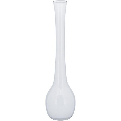 Vaso Decorativo Enfeite Casa Vidro 40x10x10cm Branco