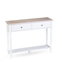 Ver imagem 5 de Aparador 2 Gavetas Tampo em Madeira Maciça Pés Torneados Louise