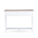 Ver mais imagens de Aparador 2 Gavetas Tampo em Madeira Maciça Pés Torneados Louise