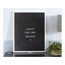 Ver imagem 1 de Quadro Alfabeto Letreiro Recados Cardápio Festas Decoração Letter Board 25x30 cm - Preto