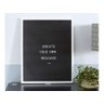 Quadro Alfabeto Letreiro Recados Cardápio Festas Decoração Letter Board 25x30 cm - Preto - 1