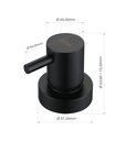 Ver imagem 3 de Acabamento de Registro Inox Preta 1.1/2 e 1.1/4 Doan Noxac02b Padrão Deca