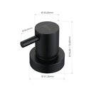 Ver imagem 3 de Acabamento de Registro Inox Preta 1.1/2 e 1.1/4 Doan Noxac02b Padrão Deca