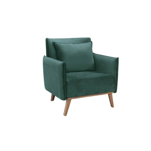 Poltrona decorativa para sala madeira maciça - Mali - Bianchi Móveis