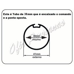 KIT 38MM COM CORRENTE PARA CORTINA ROLÔ - PEÇAS REPARO - 3