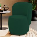 Ver imagem 2 de Poltrona Orgânica Decorativa Living Molly Bouclê Verde - Desk Design