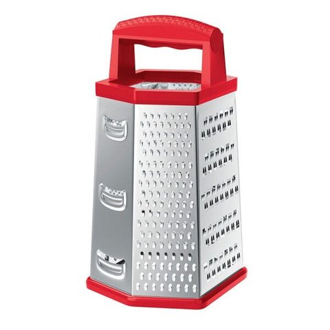 Ralador em Aço Inox 6 Faces Vermelho 9" Prp5357-vm - Euro