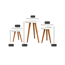 Ver imagem 6 de Jogo de Mesas Trio Mesa Redonda Pé Palito Retro Branco