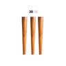 Kit 3 Pés de Madeira Palito Retro para Móveis 30cm - 1