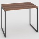 Ver imagem 6 de Mesa Escrivaninha Industrial Aço 90 Nogal/Preto - Panorama Móveis