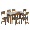 Ver imagem 2 de Conjunto de Mesa 1,50cm Belgica com 6 Cadeiras Indekes