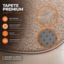 Ver imagem 5 de Kit Tapete para Banheiro Veneza Toque de Seda 0.50x0.70 Cor:Bege
