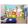 Papel De Parede Infantil Zoo Safari Animais 7,50M² Azs88 - 1