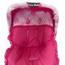 Somente Capota para Bebê Conforto Cor Pink com Rosa - Borda com Estampa Balões Rosa e Pink - 3