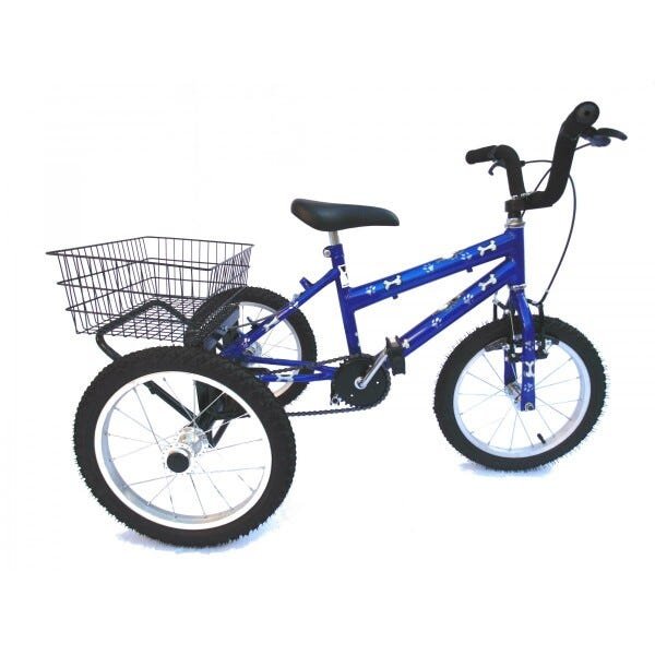 Triciclo aro 16 Cachorrinho - Azul - Aro 16