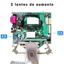 Ver imagem 7 de Lupa De Mesa Bancada Garras Iluminação Led Usb Gt317-B