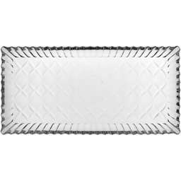 BANDEJA 2x34x17cm VIDRO TRANSP - 2