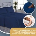 Ver imagem 6 de Cobre Leito Casal 3 Peças Dupla Face Toque Aveludado Matelado 400 Fios com Porta Travesseiro