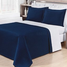 Cobre Leito Casal 3 Peças Dupla Face Toque Aveludado Matelado 400 Fios com Porta Travesseiro - 9