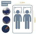Ver imagem 2 de Cobre Leito Casal 3 Peças Dupla Face Toque Aveludado Matelado 400 Fios com Porta Travesseiro