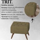 Ver imagem 3 de Puff Puf Para Sala Pes Madeira Trit Veludo SL 945 Peer