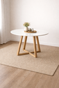Ver imagem 4 de Mesa Redonda 90cm em Mdf com Base em Madeira Maciça