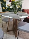 Ver imagem 7 de Mesa Redonda 90cm em Mdf com Base em Madeira Maciça