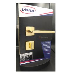Fechadura Banheiro Polara Dourada Brilhante Imab Latão 55mm - 4