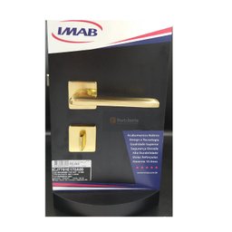 Fechadura Banheiro Polara Dourada Brilhante Imab Latão 55mm - 2