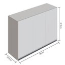 Ver imagem 5 de Armário Aéreo 3 Portas - Branco