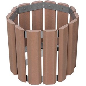 Cachepot Redondo em Madeira Plastica 50×40 Ipê