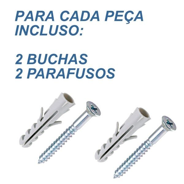 Suporte Mão Francesa Rústico para Plantas Flores 40cm Preto - Fiushop - 4