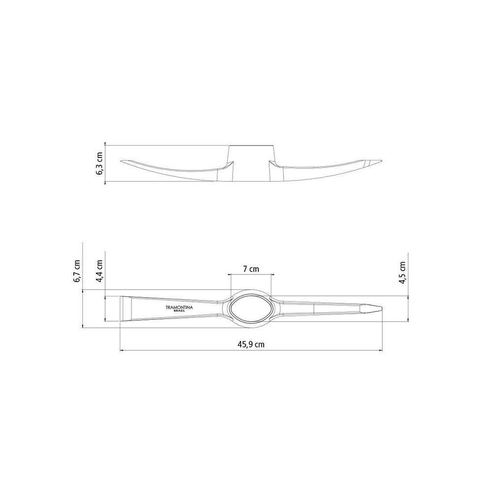 Picareta Estreita Tramontina em Aço Tamanho 4 sem Cabo - 4