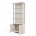 Ver imagem 4 de Cristaleira Ripada 2 Portas de Vidro com LED Aruá CabeCasa MadeiraOriginals Bege/Offwhite