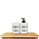 Ver imagem 1 de Kit Banheiro Lavabo Bancada 2 Peças Porta Sabonete Líquido Porta Escovas - Home