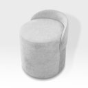 Ver imagem 3 de Puff Decorativo com Encosto Forma Orgânica Bouclé Yuri